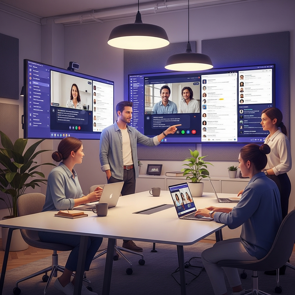 Interne Kommunikation – Team-Collaboration am Bildschirm